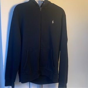Men’s Navy Blue Polo Ralph Lauren Zip Up Sweatshirt